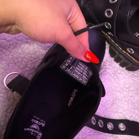 Dr. Martens Black Leather Dress Shoes - Picture 3 of 4